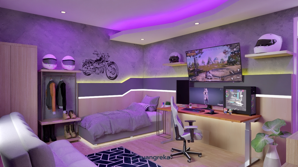 3D & Perspektif - Jasa Desain Interior 3D Modeling Rendering dan Animasi - 11