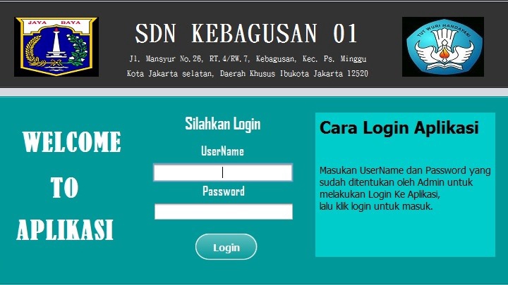 Aplikasi Sistem Administrasi Sekolah Dasar Kebagusan 01 Berbasis Java Netbeans 4652