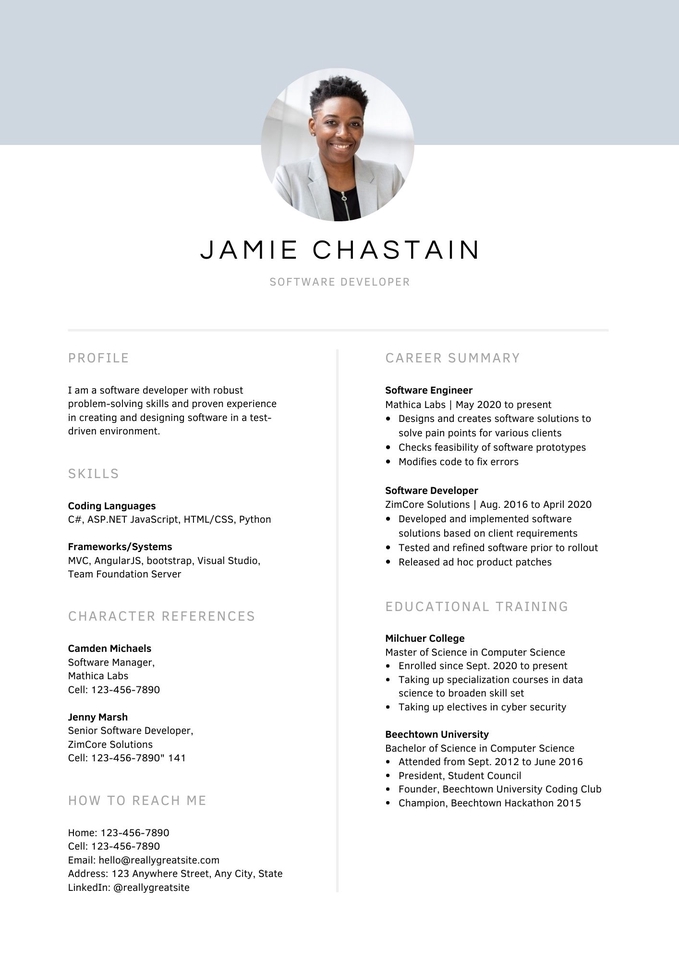 Portfolio & Resume - Jasa Desain Resume/CV Menarik dan Profesional 1 Hari Jadi - 3