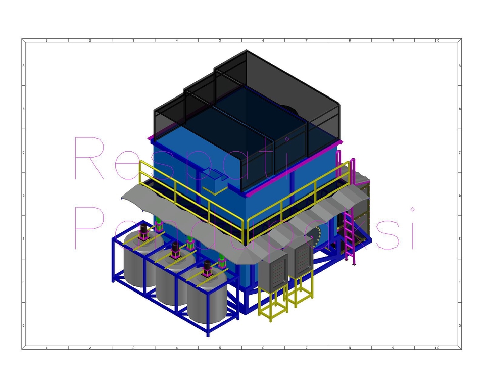 CAD Drawing - 3D Drawing DAF WWTP, 3 Hari Jadi - 3