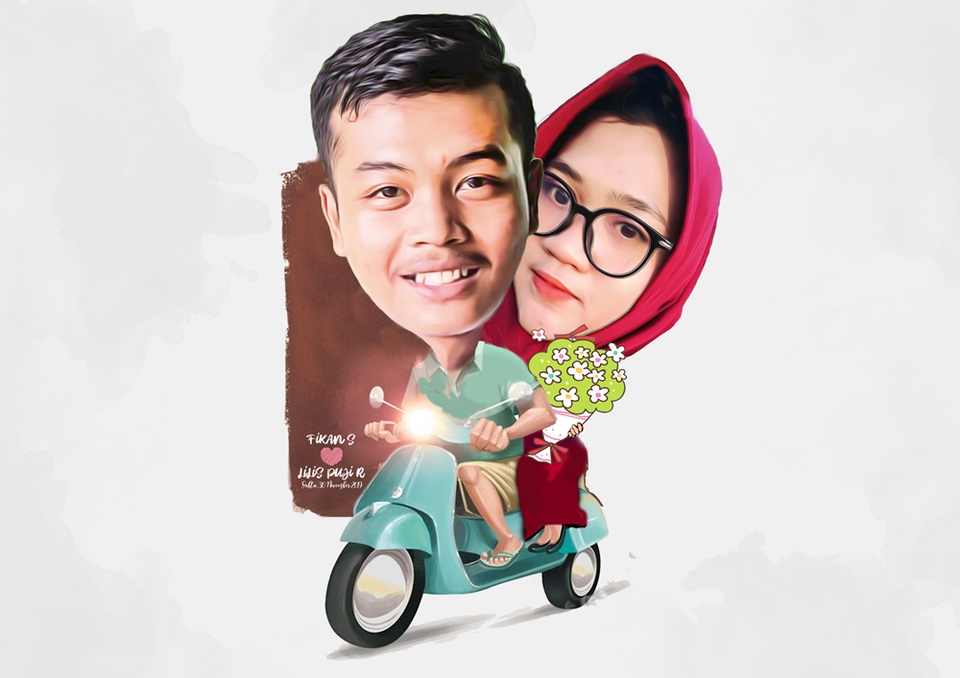 Gambar dan Ilustrasi - JASA EDIT PHOTO KARIKATUR,SMUDGE,TAMBAH FOTO,DLL DALAM 1 HARI - 2