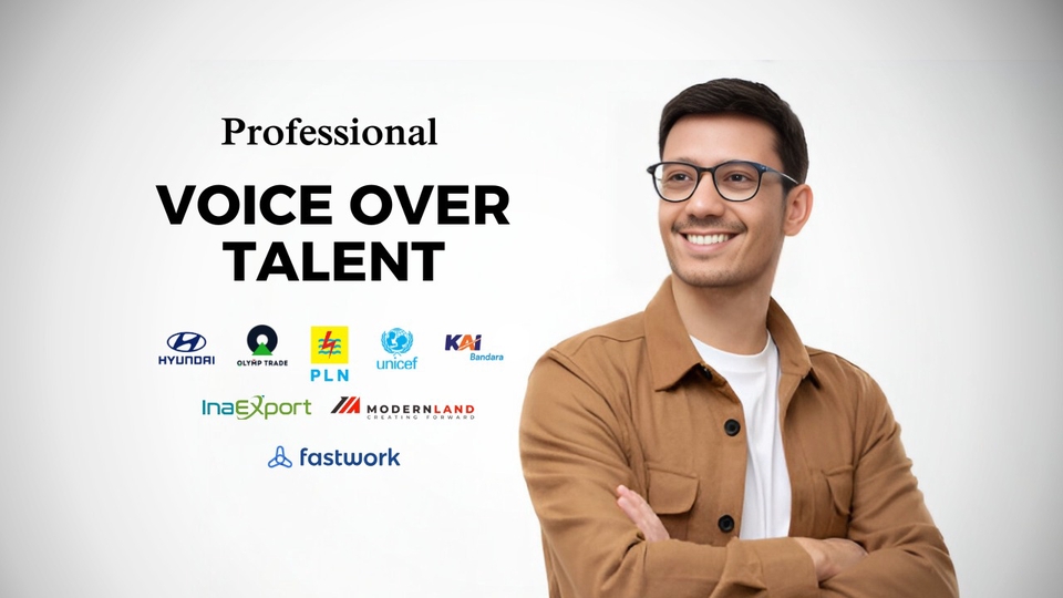 Jasa Voice Over, Dubbing, dan Pengisi Suara Video - Voice Over Pria Profesional - Indonesia & Inggris (Unlimited Revision)