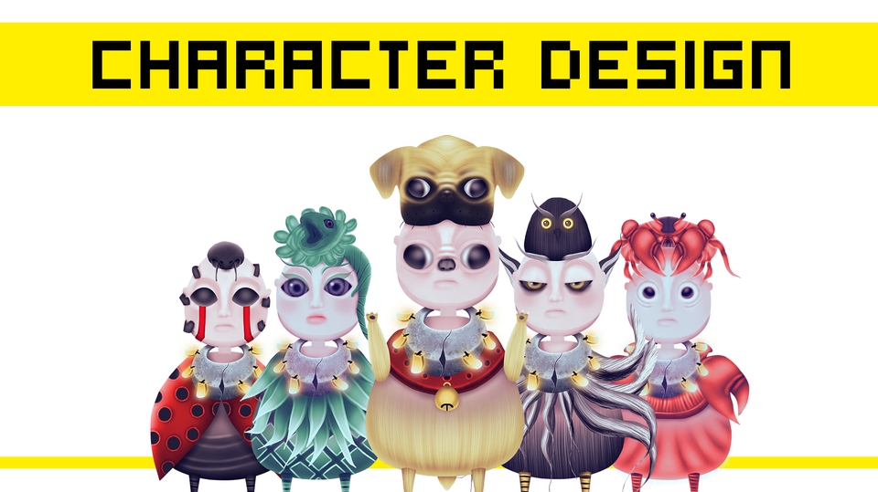 ออกแบบ Character & Mascot - รับวาดและออกแบบคาแรคเตอร์ character design - 1