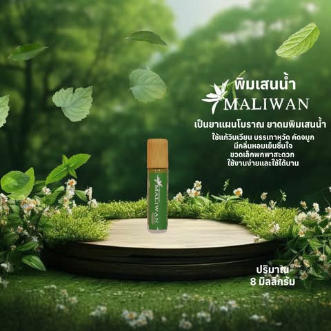 ออกแบบแบนเนอร์สินค้าออนไลน์ MALIWAN พิมเสนน้ำ