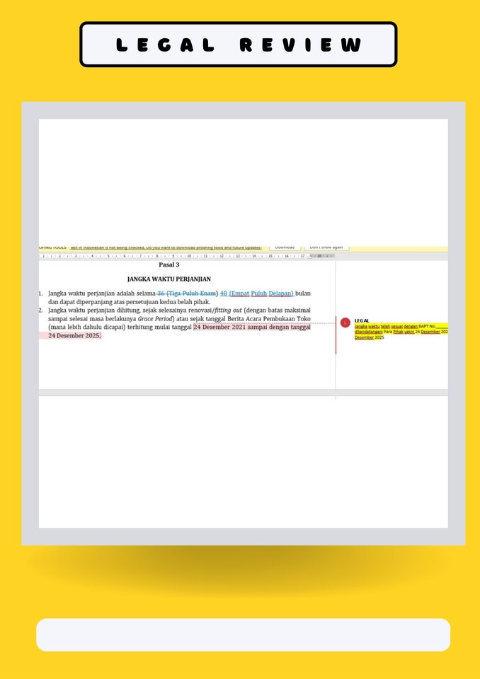 Hukum - Drafting Perjanjian, Konsultasi Hukum, Legal Opinion dan Dokumen Hukum Lainnya - 7