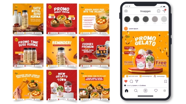 Jasa desain banner instagram, desain banner promosi produk, buat banner instagram, template banner instagram, desain feed instagram, desain gambar promosi instagram, banner promosi instagram.