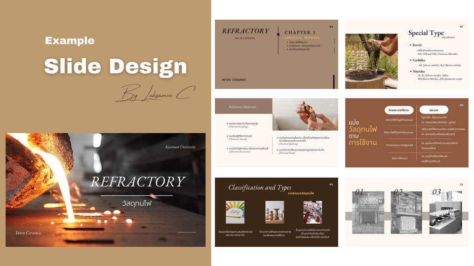 Presentation - รับทำ/ตกแต่ง Slide design,Presentation ตามต้องการทุกแบบทุกสไตล์ - 3