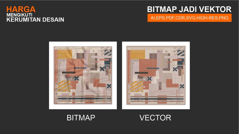Contoh ilustrasi desain grafis untuk desain produk, bisa diubah menjadi vektor dan bitmap.
