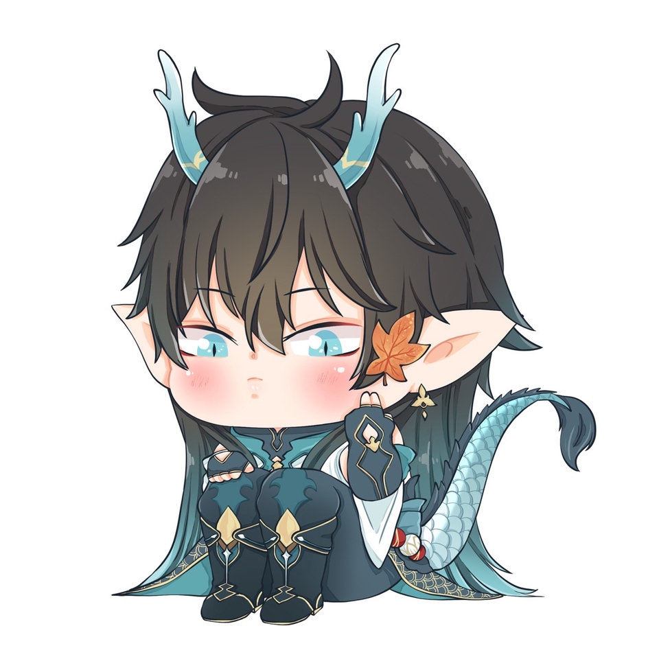 วาดแฟนอาร์ต - รับวาดแฟนอาร์ต ศิลปิน/อนิเมะ/original ท่านั่งจ๋องสไตล์จิบิ - 5