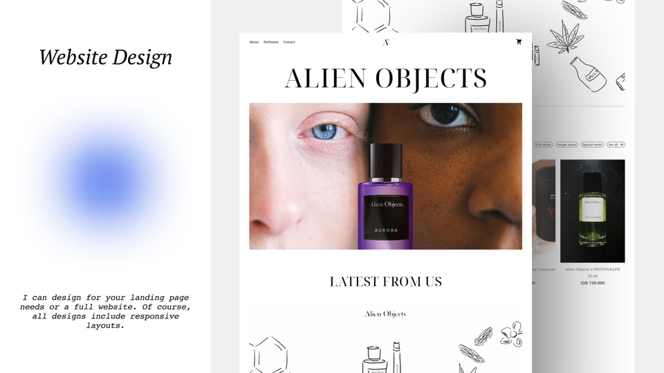 Desain UI UX untuk website e-commerce dengan tampilan modern dan menarik