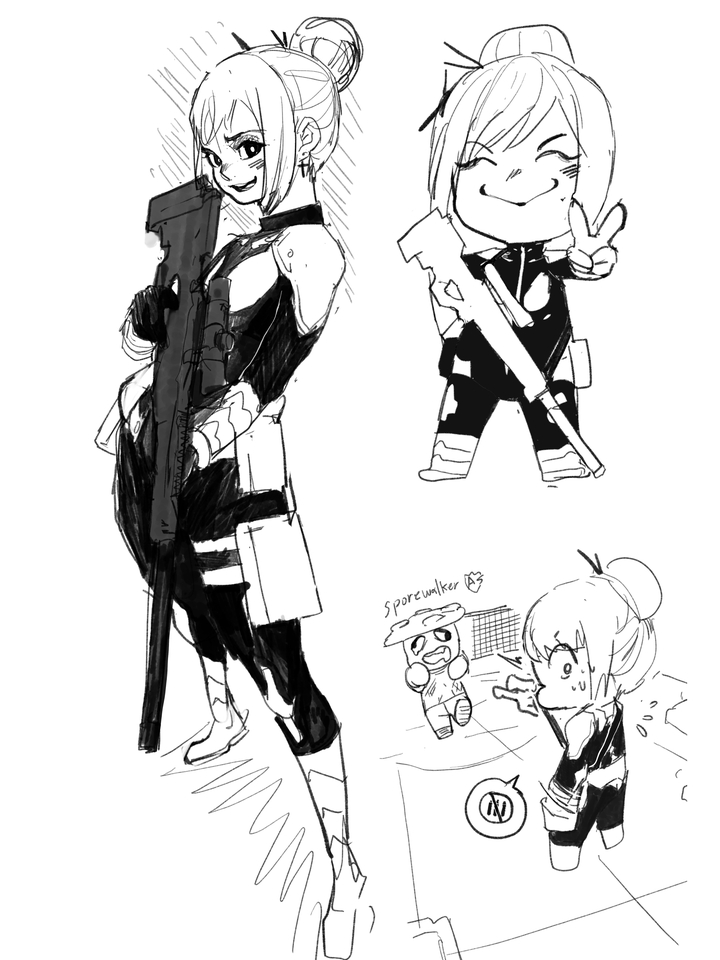 รับวาดรูปการ์ตูนอนิเมะหญิง สไตล์ญี่ปุ่น ภาพประกอบ วาดภาพลายเส้น รับวาดรูปการ์ตูน