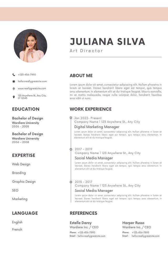 Portfolio & Resume - รับออกเเบบ portfolio,Resume Thai-Eng - 3