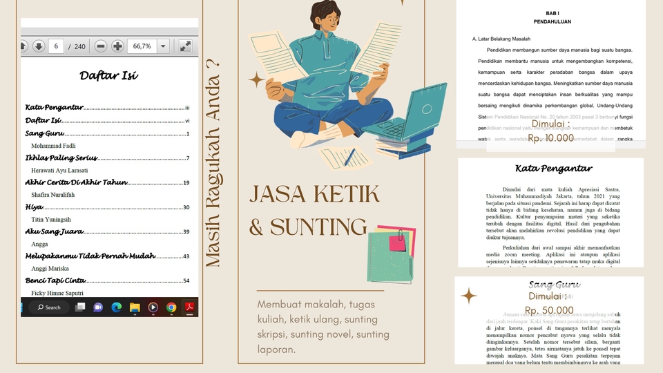 Pengetikan Umum - Jasa ketik & Sunting - 1