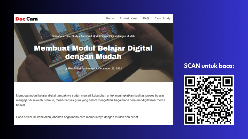 Jasa copywriting untuk pembuatan modul belajar digital dengan mudah dan cepat.