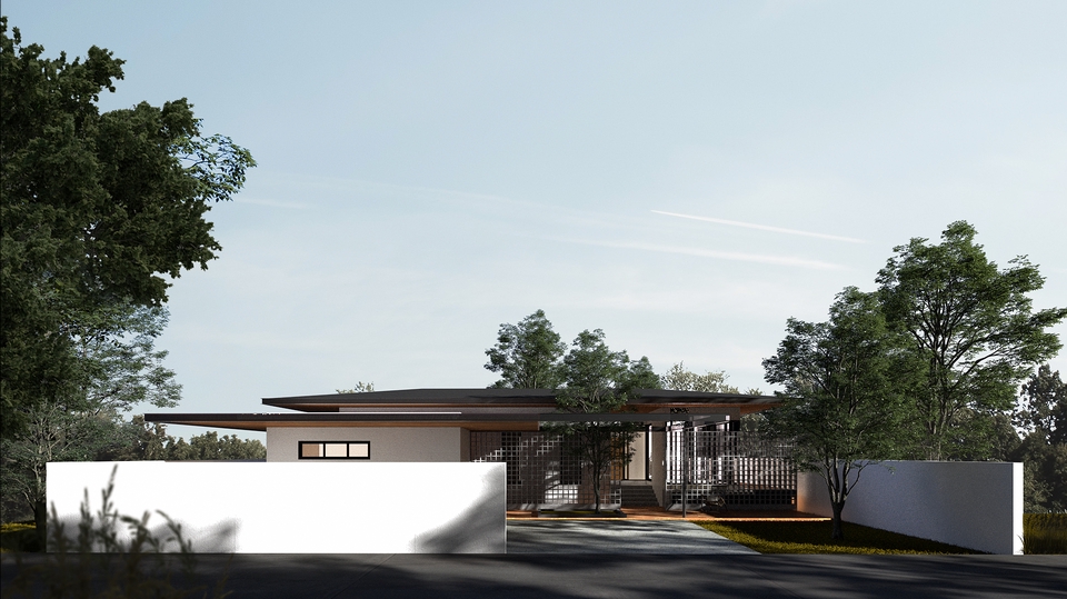 รีโนเวทบ้านชั้นเดียว สไตล์โมเดิร์น ออกแบบตกแต่งภายในบ้าน