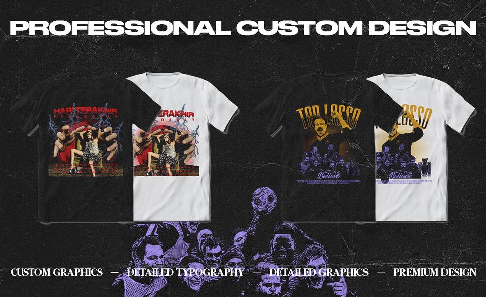 Desain Kaos & Motif - Desain Kaos Custom Streetwear - 3