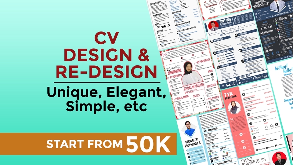 Desain Dan Redesign Cv Fresh Graduate Jadi 2 Hari