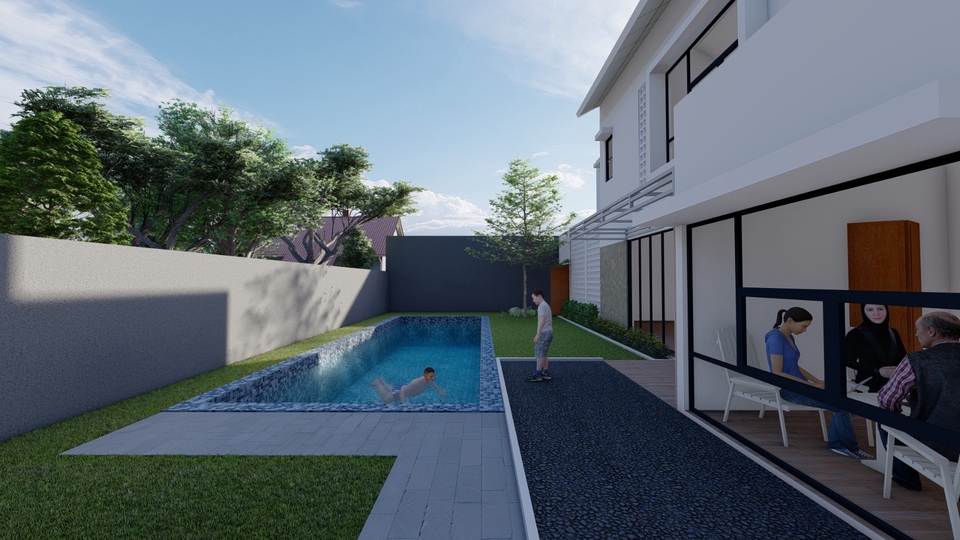 3D & Perspektif - MODELING 3D-1 HARI JADI-RENDER- 9000/M2 - 3