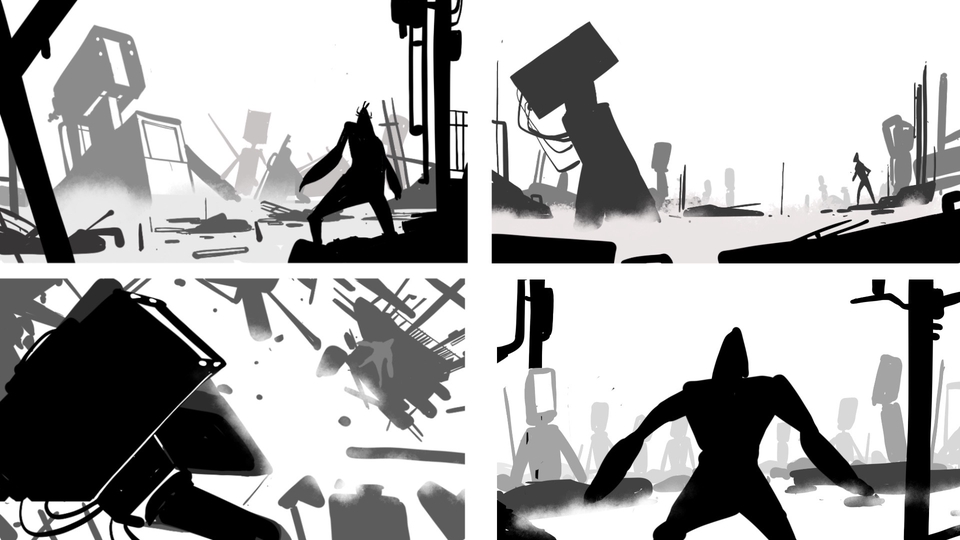 วาด/ออกแบบสตอรี่บอร์ด - รับวาด Storyboard/ Beatboard/ Animation/ Movie - 29