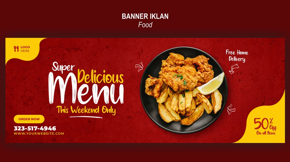 Banner Online - DESAIN SEGALA JENIS BANNER ONLINE UNLIMITED REVISI, MURAH DAN CEPAT - 1