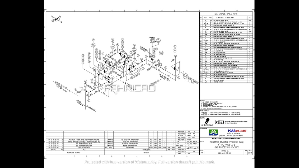 CAD Drawing - Pembuatan Gambar AutoCAd Isometrik + MTO ( Material Take Off ), Editing Piping Plan, juga P&ID - 5