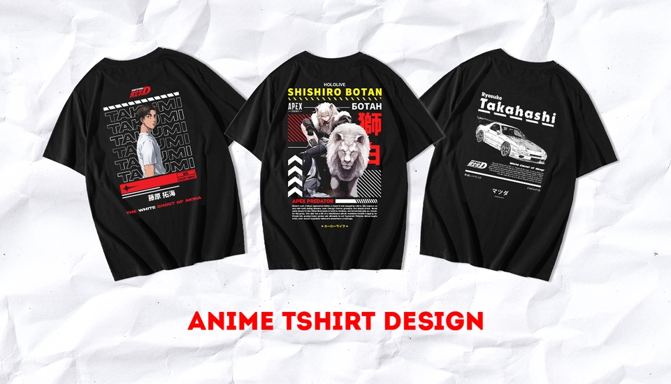 Desain Kaos & Motif - Desain Kaos Streetwear Anime Keren - 14