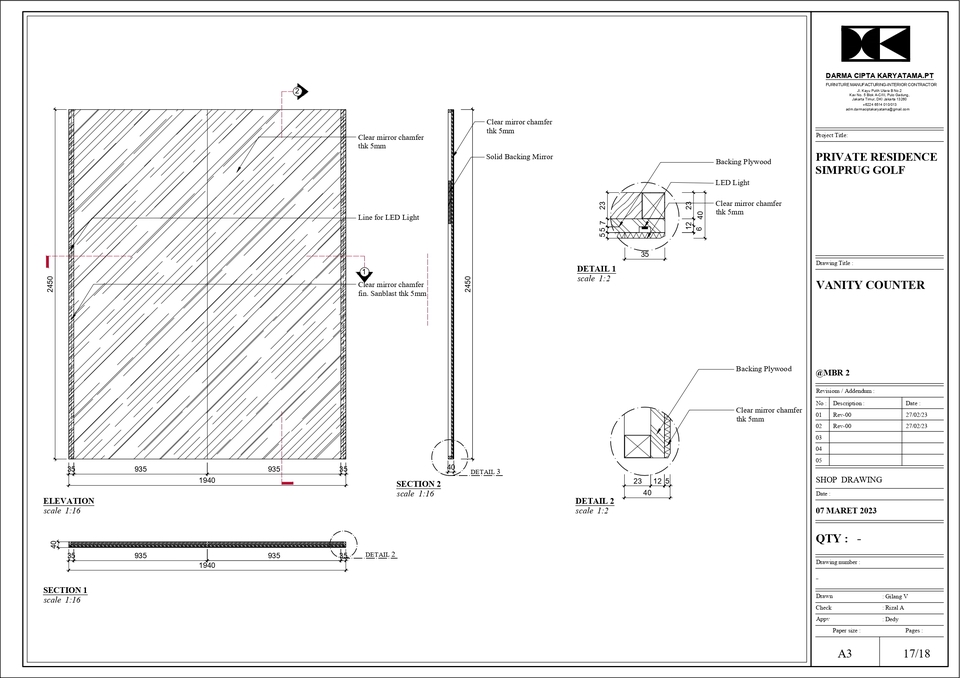 CAD Drawing - SHOP DRAWING INTERIOR Profesional & Hasil Cepat - 23