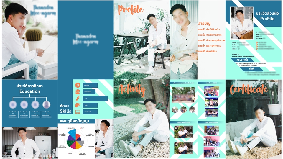 Portfolio & Resume -  Portfolio / Resume เรียนต่อหรือสมัครทำงาน ภาษาไทย-จีน(ตัวเต็มหรือตัวย่อ)  - 1