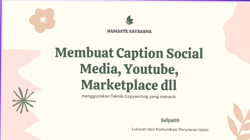 Caption Sosial Media - Menulis Caption Iklan untuk Instagran, TikTok DLL - 1