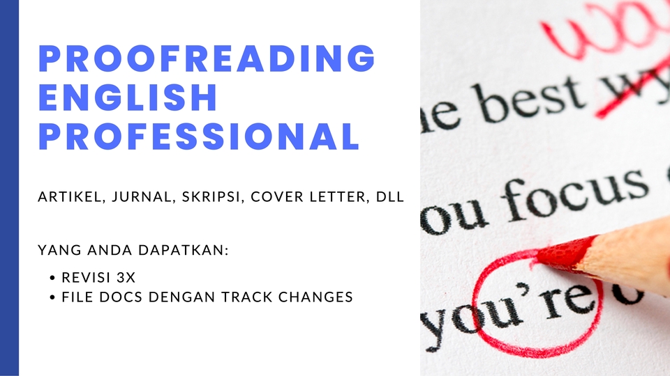 Proofreading - Proofreading Bahasa Inggris Artikel, Skripsi, Jurnal - 1