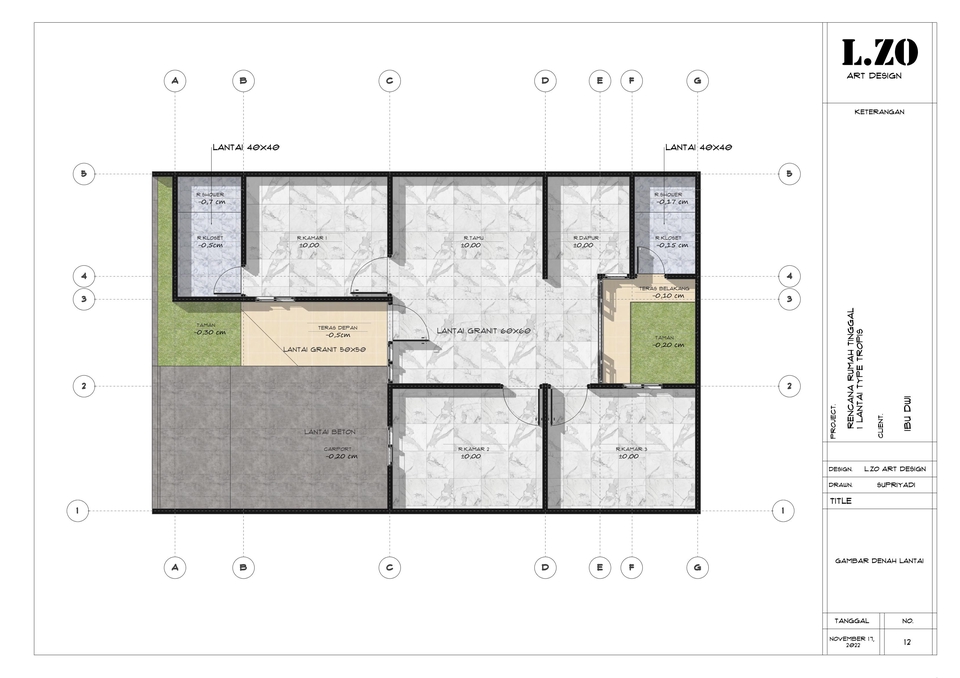 CAD Drawing - JASA DESAIN ARSITEKTUR 1 HARI SELESAI - 5