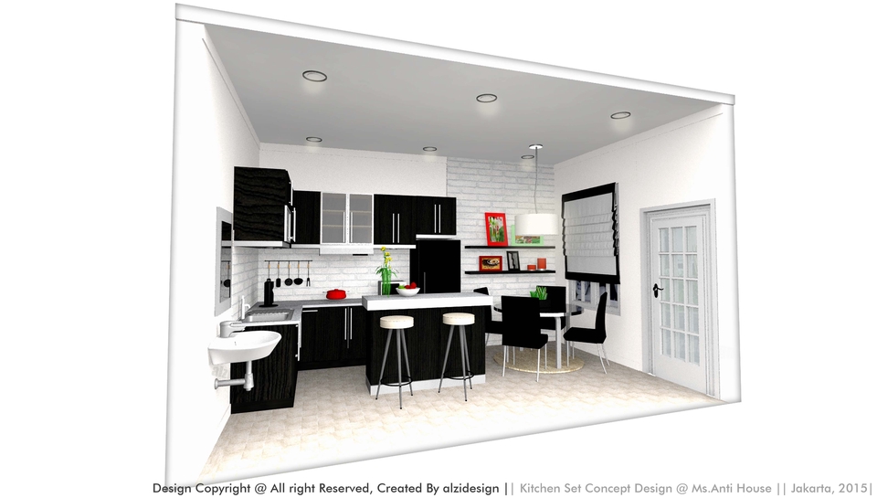 3D & Perspektif - DESAIN INTERIOR 3D Retail & Residence 50 K ( NEGO )  - 28