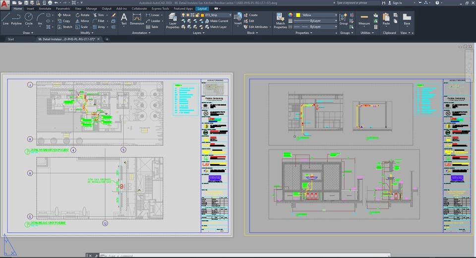 CAD Drawing - Jasa Gambar Instalasi Mekanikal Elektrikal & Plumbing ( MEP ) - 7