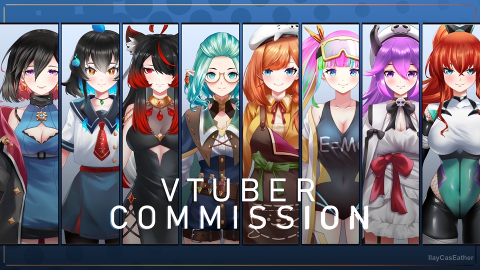 ออกแบบตัวละคร VTuber สไตล์ญี่ปุ่น 8 ตัว
