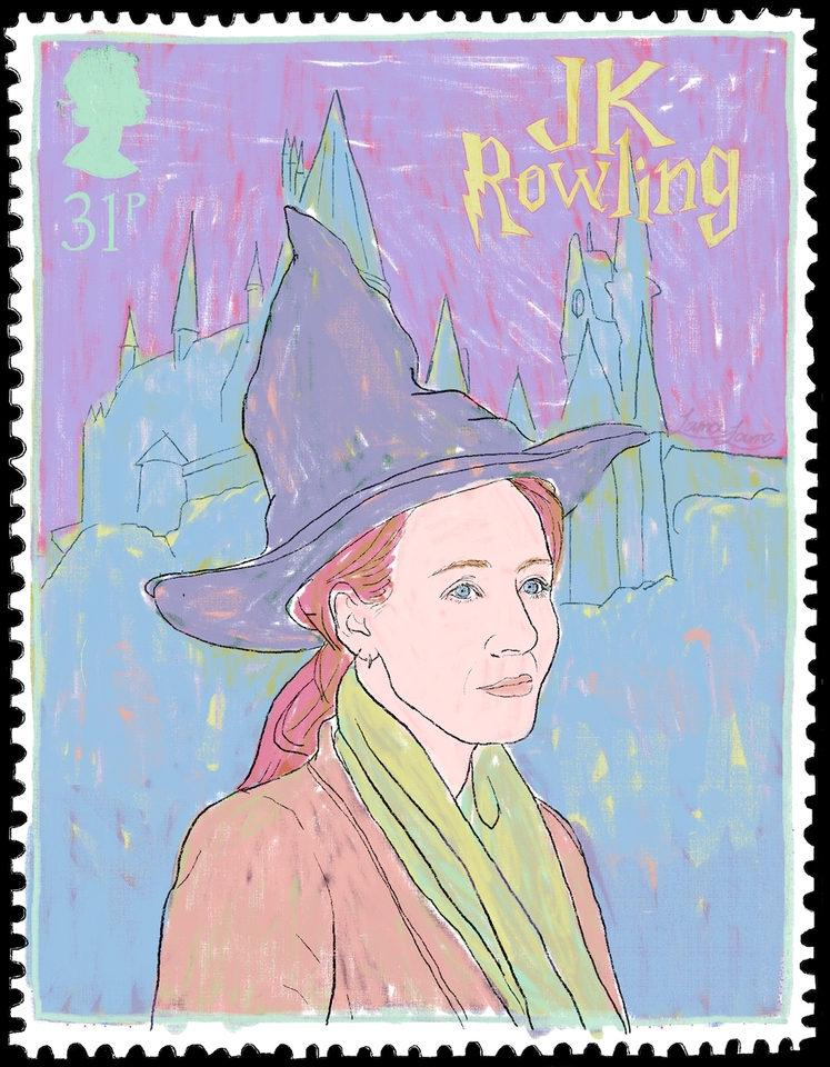 วาดภาพเหมือน Portrait - Portrait made up stamp - วาดภาพคน โทนสีสดใส / pop art - 10