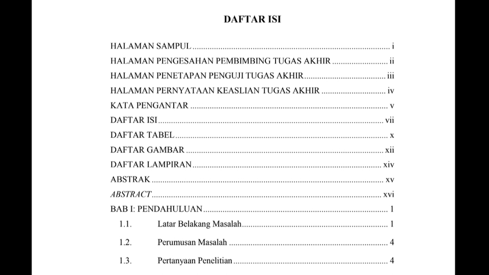 Jasa Lainnya - Jasa Pembuatan Daftar Isi, Tabel, Gambar, Daftar Pustaka secara otomatis & Formatting Naskah Skripsi - 3
