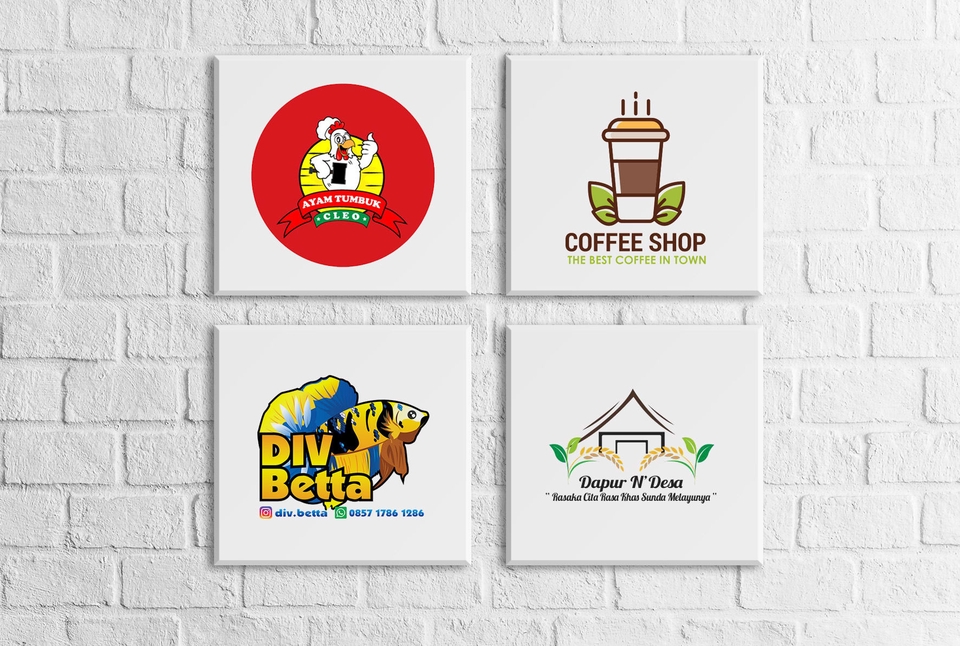 Jasa desain logo online, buat logo cafe, desain logo warung makan, logo restoran, logo rumah makan, logo olshop, desain logo online shop.