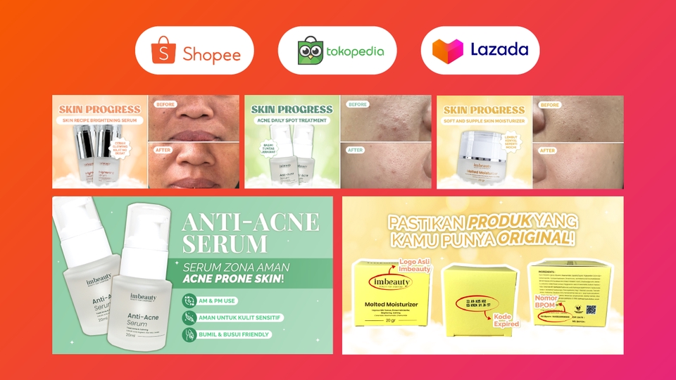 Banner Online - Banner Etalase Produk untuk Shopee, Tokopedia, Lazada, Online Shop - 2
