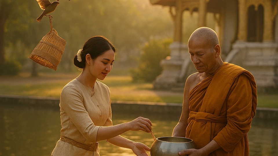 รับจ้างทำบุญออนไลน์ ทำบุญ ใส่บาตร ตักบาตร