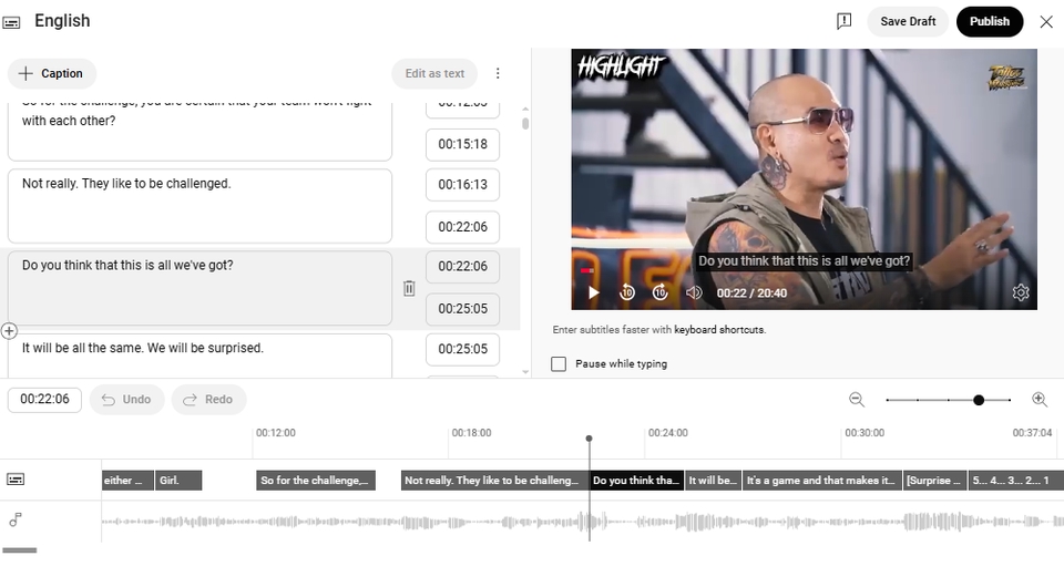รับแปลซับไตเติ้ล แปลภาษาอังกฤษ ภาษาไทย รับทำ subtitle ทำซับไตเติ้ล