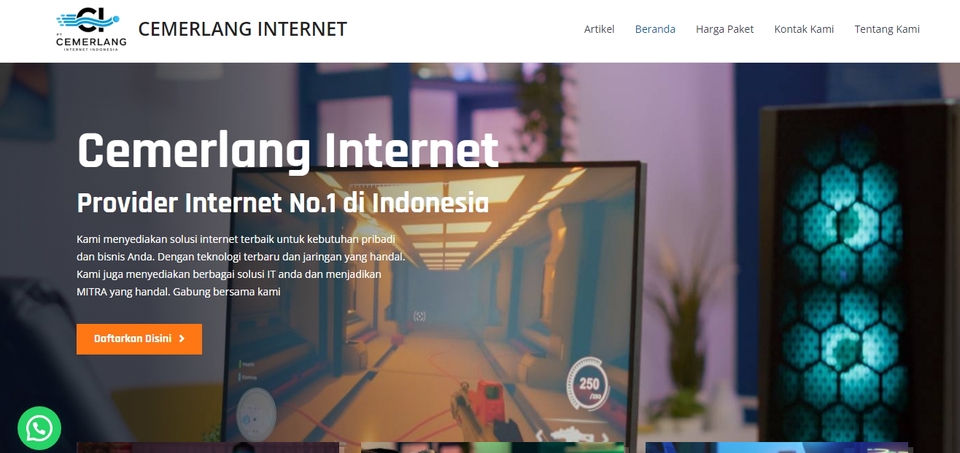 Jasa pembuatan website profesional, website development, pembuatan website perusahaan, website toko online, jasa website murah, harga pembuatan website.