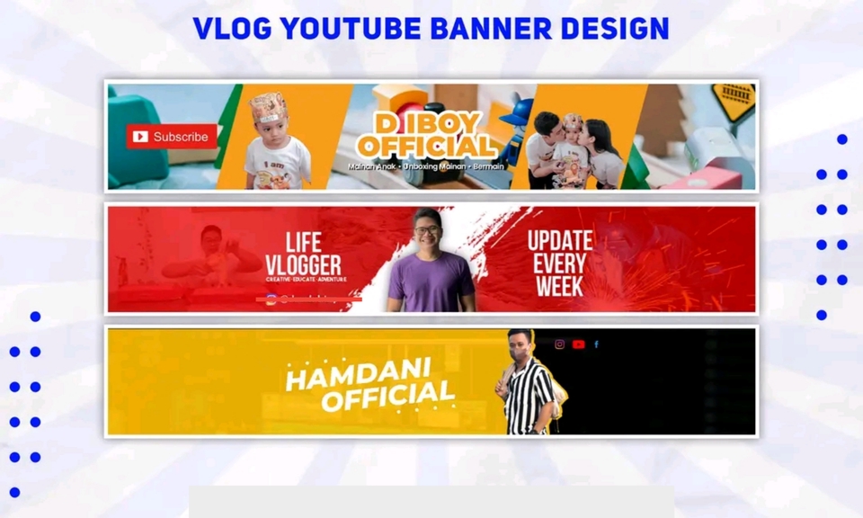 Banner Online - Desain Banner/Header untuk YouTube, Facebook, Twitter, Switch, dll - 4