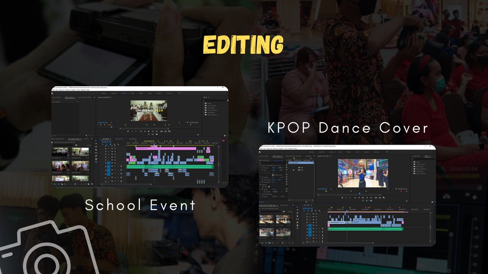 Jasa edit video youtube untuk acara sekolah dan KPOP dance cover.