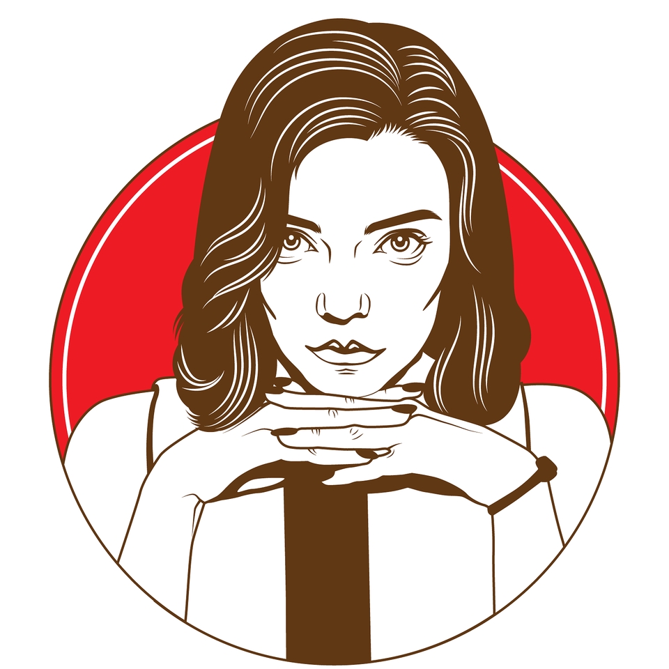 Gambar Potret - Vector Portrait Lineart Black And White Amazing Work - 7