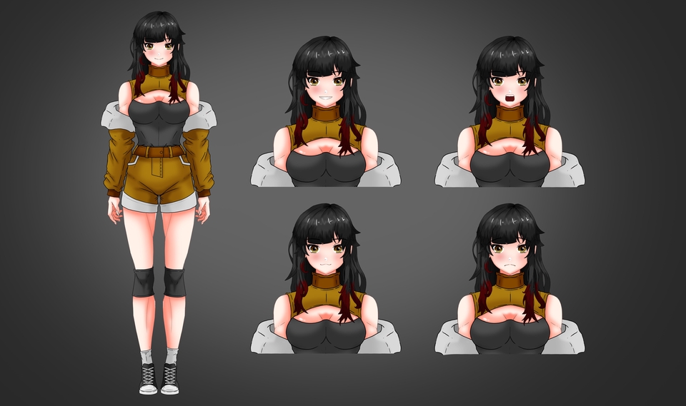 Desain Karakter - desain illustrasi karakter bertamakan anime dan kartun - 3