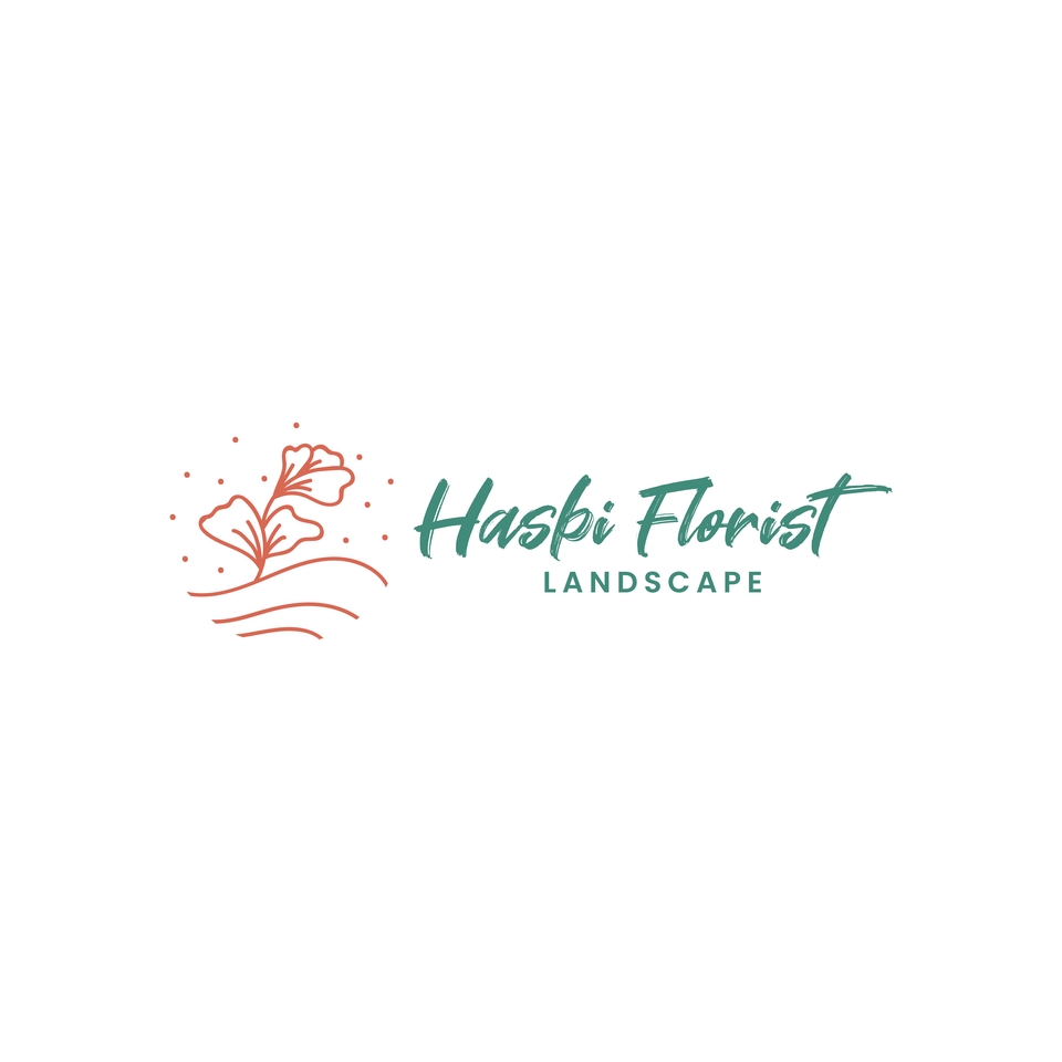 Logo Haski Florist Landscape, jasa desain logo, desain logo keren, desain logo perusahaan, membuat logo online, membuat logo, bikin logo