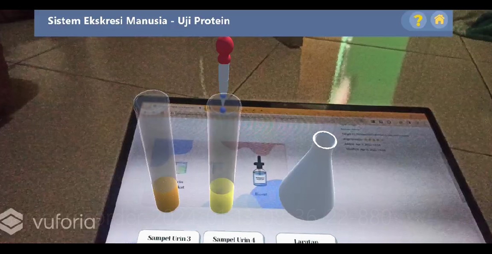 Jasa Pembuatan Aplikasi Augmented Reality untuk Sistem Ekskresi Manusia dengan Uji Protein