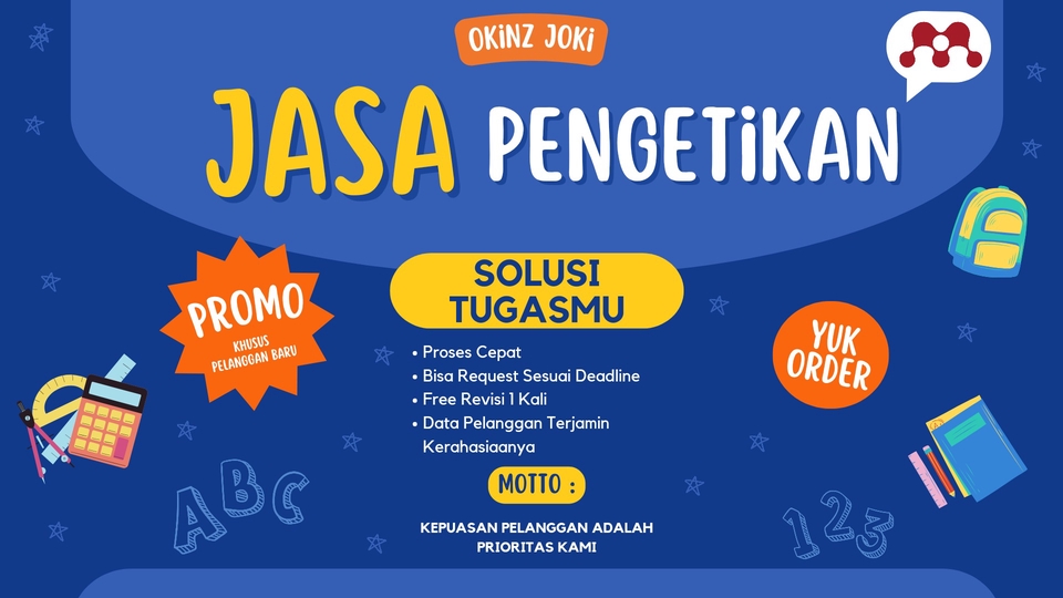 Jasa Pengetikan DOC, JPG, PDF (Indonesia, Inggris)