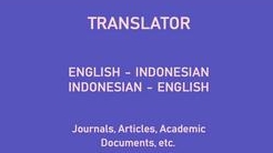 Penerjemahan - MENTERJEMAHKAN BAHASA INDONESEIA KE BAHASA ASING SEPERTI ARTIKEL JURNAL BLOG DAN LAIN SEBAGAINYA - 1