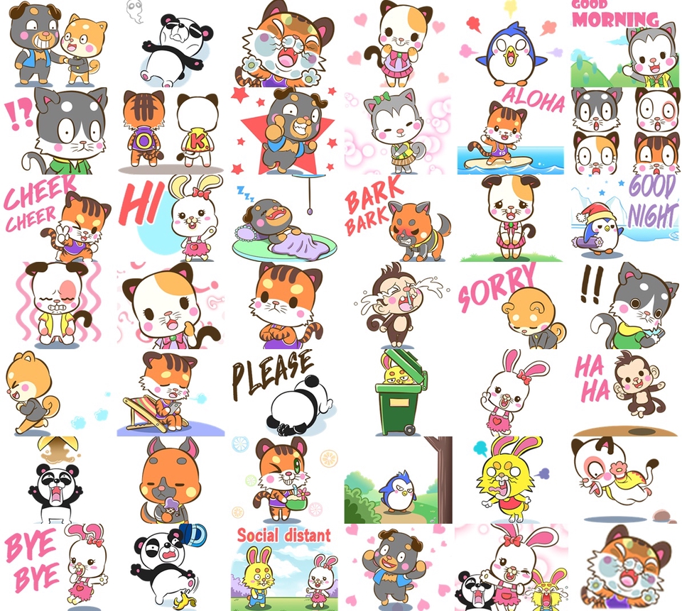 ออกแบบ LINE Sticker - สติ๊กเกอร์ไลน์สุดน่ารัก ชุดประหยัด สติ๊กเกอร์ไลน์อนิเมชั่น ชุดสุดคุ้ม!!  - 26